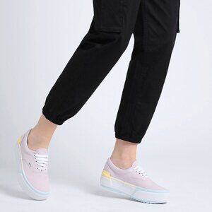 Vans Era Stacked Pastel Pink Yellow Baby Blue White Platform Women's Size 10